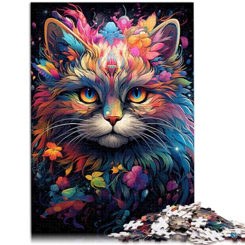 1000-teiliges Puzzle für Erwachsene Katzen-Lernspielzeug ganze Familie für Teenager ab 14 Jahren 26x38cm von BBVNFLIR