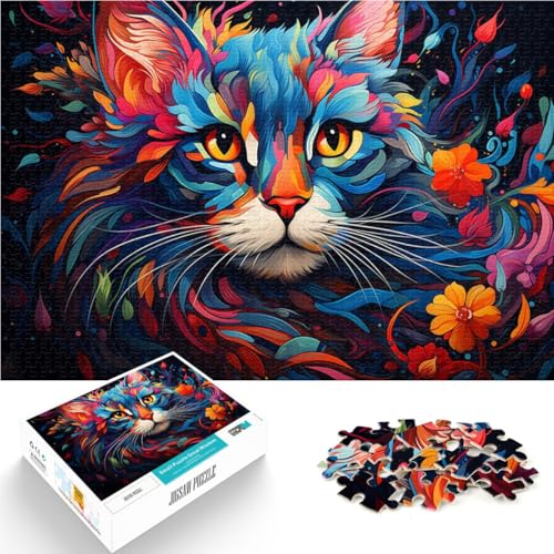 1000-teiliges Puzzle für Erwachsene Katzen-Puzzle Lernspiel Herausforderung Spielzeug Geburtstagsgeschenk für Teenager ab 14 Jahren 26x38cm 1000-teiliges Puzzle für Erwachsene Katzen-Puzzle Lernspiel Herausforderung Spielzeug Geburtstagsgeschenk für Teenager ab 14 Jahren 26x38cm von BBVNFLIR