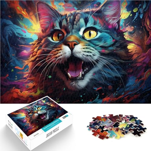 1000-teiliges Puzzle für Erwachsene Katzen-Quizspiel Trainieren Sie das Gehirn mit süchtig machenden Spielzeugen und fördern Sie die Geduld von Teenagern ab 14 Jahren 26x38cm 1000-teiliges Puzzle für Erwachsene Katzen-Quizspiel Trainieren Sie das Gehirn mit süchtig machenden Spielzeugen und fördern Sie die Geduld von Teenagern ab 14 Jahren 26x38cm von BBVNFLIR