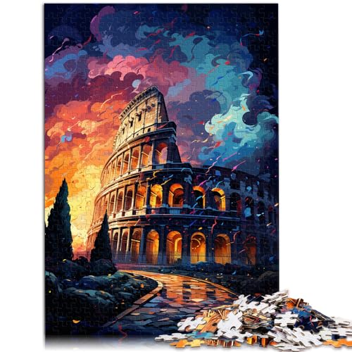 1000-teiliges Puzzle für Erwachsene Kolosseum psychedelisches Puzzle Lernspiele für Kinder ganze Familie 26x38cm 1000-teiliges Puzzle für Erwachsene Kolosseum psychedelisches Puzzle Lernspiele für Kinder ganze Familie 26x38cm von BBVNFLIR