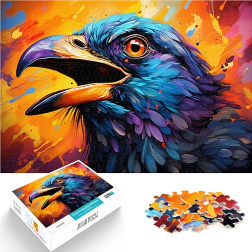 1000-teiliges Puzzle für Erwachsene Krähen-Puzzle praktisches Spiel zum Stressabbau schwierige Herausforderung für Teenager ab 14 Jahren 26x38cm von BBVNFLIR