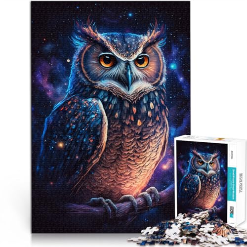 1000-teiliges Puzzle für Erwachsene Kunst Eule Galaxie Lernspielzeug tolles Geschenk für Spiele geeignet für Jugendliche ab 14 Jahren 50x75cm 1000-teiliges Puzzle für Erwachsene Kunst Eule Galaxie Lernspielzeug tolles Geschenk für Spiele geeignet für Jugendliche ab 14 Jahren 50x75cm von BBVNFLIR