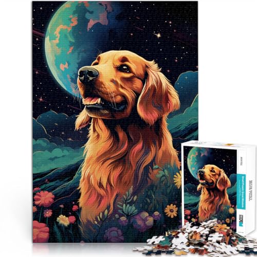 1000-teiliges Puzzle für Erwachsene Kunst-Golden Retriever-Muster Zusammenbau Familienspiel Stressabbau schwierige Herausforderung 50x75cm 1000-teiliges Puzzle für Erwachsene Kunst-Golden Retriever-Muster Zusammenbau Familienspiel Stressabbau schwierige Herausforderung 50x75cm von BBVNFLIR