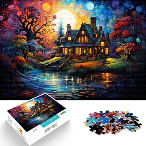 1000-teiliges Puzzle für Erwachsene Landhaushütte Lernspiele für Zuhause DIY-Spielzeug tolle Geschenke und Spielzeuge geeignet für Teenager ab 14 Jahren 26x38cm 1000-teiliges Puzzle für Erwachsene Landhaushütte Lernspiele für Zuhause DIY-Spielzeug tolle Geschenke und Spielzeuge geeignet für Teenager ab 14 Jahren 26x38cm von BBVNFLIR