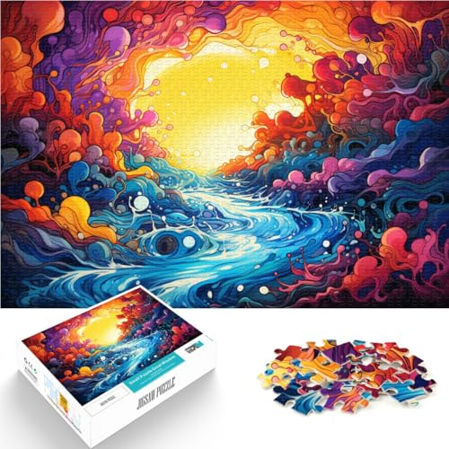 1000-teiliges Puzzle für Erwachsene Landschaft Fluss Lernspiel Herausforderung Spielzeug Familienspiel Stressabbau schwierige Herausforderung 26x38cm 1000-teiliges Puzzle für Erwachsene Landschaft Fluss Lernspiel Herausforderung Spielzeug Familienspiel Stressabbau schwierige Herausforderung 26x38cm von BBVNFLIR