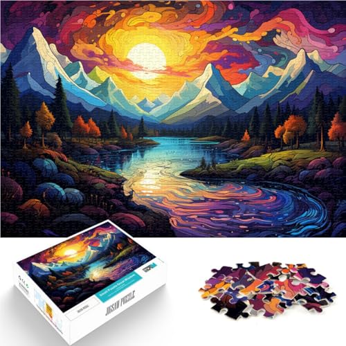 1000-teiliges Puzzle für Erwachsene Landschaft Lernspiele für Zuhause DIY-Spielzeug ganze Familie 26x38cm 1000-teiliges Puzzle für Erwachsene Landschaft Lernspiele für Zuhause DIY-Spielzeug ganze Familie 26x38cm von BBVNFLIR