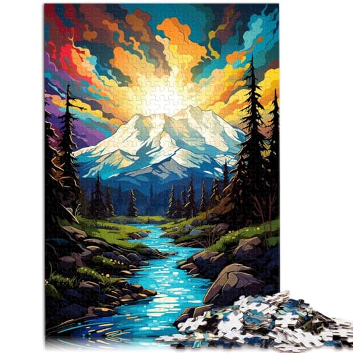 1000-teiliges Puzzle für Erwachsene Landschaft Lernspiele für Zuhause DIY-Spielzeug ganze Familie 50x75cm von BBVNFLIR