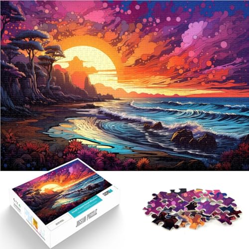 1000-teiliges Puzzle für Erwachsene Landschafts-Handgeschwindigkeitswettbewerb ganze Familie für Teenager ab 14 Jahren 26x38cm von BBVNFLIR