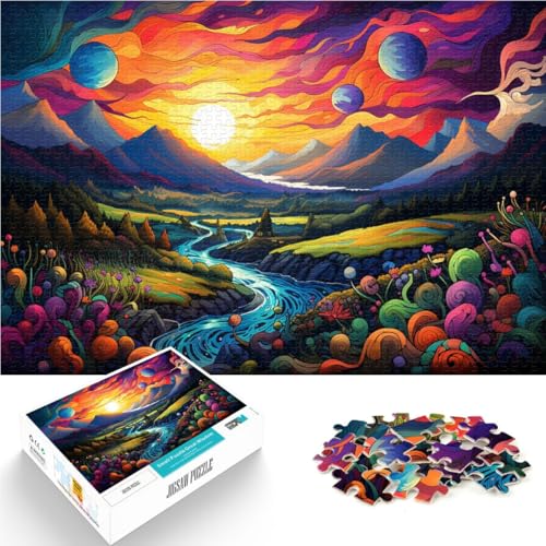 1000-teiliges Puzzle für Erwachsene Landschafts-Lernpuzzle ganze Familie für Teenager ab 14 Jahren 26x38cm 1000-teiliges Puzzle für Erwachsene Landschafts-Lernpuzzle ganze Familie für Teenager ab 14 Jahren 26x38cm von BBVNFLIR