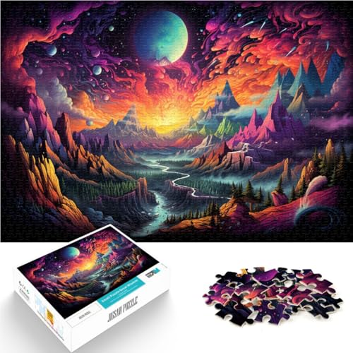 1000-teiliges Puzzle für Erwachsene Landschaftsmalerei Lernspiel Herausforderungsspielzeug Stressabbau für 14-Jährige 26x38cm 1000-teiliges Puzzle für Erwachsene Landschaftsmalerei Lernspiel Herausforderungsspielzeug Stressabbau für 14-Jährige 26x38cm von BBVNFLIR