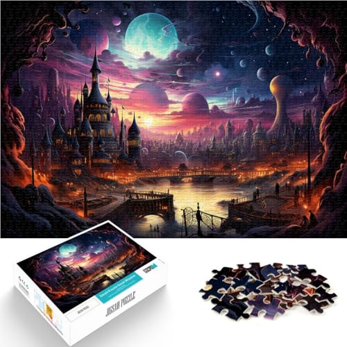 1000-teiliges Puzzle für Erwachsene Landschaftspuzzle Lernspiel Herausforderung Spielzeug Geburtstagsgeschenk Geeignet für Jugendliche ab 14 Jahren 50x75cm von BBVNFLIR