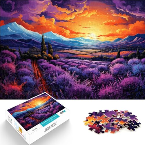 1000-teiliges Puzzle für Erwachsene Landschaftsspielzeug Lernspiele Stressabbau ganze Familie 26x38cm von BBVNFLIR