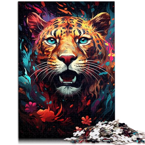 1000-teiliges Puzzle für Erwachsene Leoparden-Puzzle – anspruchsvolles Spiel Familienspiel Stressabbau schwierige Herausforderung 50x75cm von BBVNFLIR