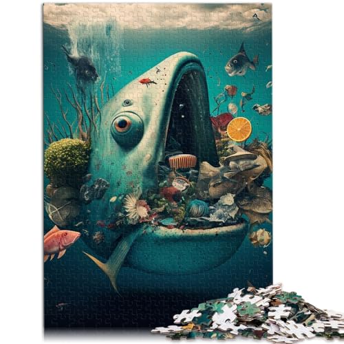 1000-teiliges Puzzle für Erwachsene Lernspielzeug „Die Unterwasserwelt“ Perfekte Dekoration für Teenager ab 14 Jahren 26x38cm von BBVNFLIR