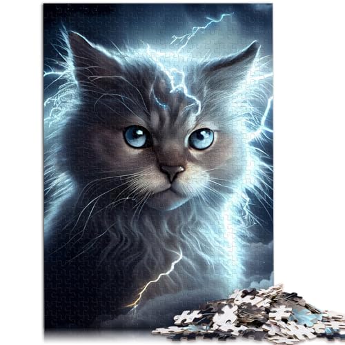 1000-teiliges Puzzle für Erwachsene Lightning Cosmic Cat Quizspiel Wanddekoration einzigartige Geburtstags 26x38cm 1000-teiliges Puzzle für Erwachsene Lightning Cosmic Cat Quizspiel Wanddekoration einzigartige Geburtstags 26x38cm von BBVNFLIR