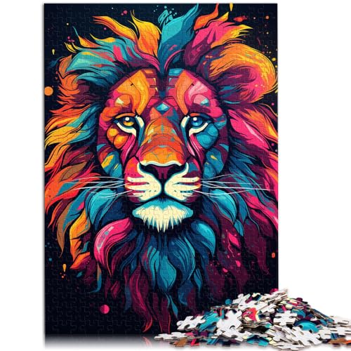 1000-teiliges Puzzle für Erwachsene Löwe Lernspiele für Zuhause DIY-Spielzeug Stressabbau schwierige Herausforderung geeignet für Jugendliche ab 14 Jahren 50x75cm von BBVNFLIR