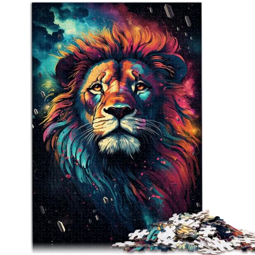 1000-teiliges Puzzle für Erwachsene Löwen farbenfrohes herausforderndes Spiel Lernspiel für Geburtstag Weihnachten für Teenager ab 14 Jahren 26x38cm 1000-teiliges Puzzle für Erwachsene Löwen farbenfrohes herausforderndes Spiel Lernspiel für Geburtstag Weihnachten für Teenager ab 14 Jahren 26x38cm von BBVNFLIR
