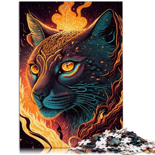 1000-teiliges Puzzle für Erwachsene Lynx Fantasyland Lernspiel Herausforderungsspielzeug Gehirnintelligenz-Herausforderung süchtig machendes Spielzeug 50x75cm von BBVNFLIR