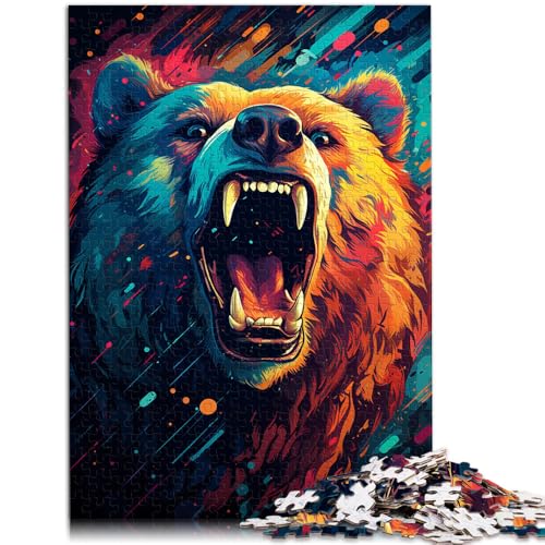 1000-teiliges Puzzle für Erwachsene Malen Farbe Sternenhimmel Bär lustige Familienspiele Künstlersammlung Bildende Kunst für Teenager ab 14 Jahren 50x75cm 1000-teiliges Puzzle für Erwachsene Malen Farbe Sternenhimmel Bär lustige Familienspiele Künstlersammlung Bildende Kunst für Teenager ab 14 Jahren 50x75cm von BBVNFLIR