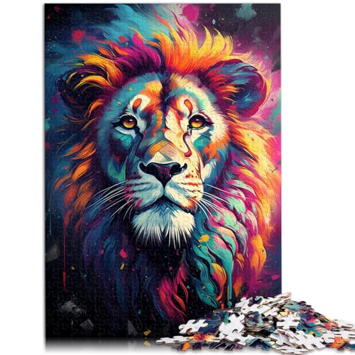 1000-teiliges Puzzle für Erwachsene Malen Farbiger Löwe Familienunterhaltungsspielzeug Geburtstagsgeschenke für Teenager ab 14 Jahren 50x75cm 1000-teiliges Puzzle für Erwachsene Malen Farbiger Löwe Familienunterhaltungsspielzeug Geburtstagsgeschenke für Teenager ab 14 Jahren 50x75cm von BBVNFLIR