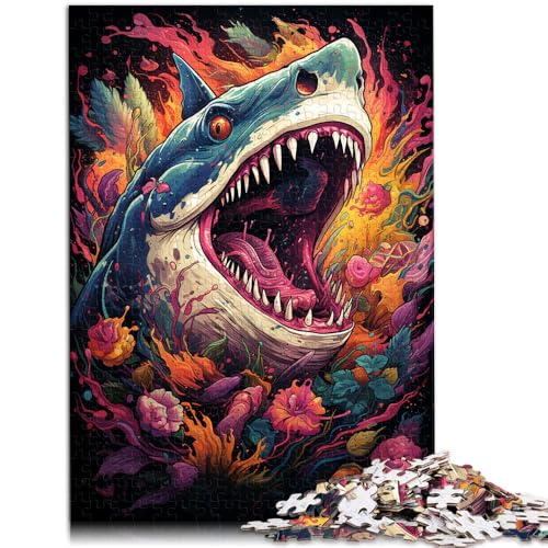 1000-teiliges Puzzle für Erwachsene Malen Hai lustige Familienspiele Lernspiel für Geburtstag Weihnachten für Teenager ab 14 Jahren 26x38cm 1000-teiliges Puzzle für Erwachsene Malen Hai lustige Familienspiele Lernspiel für Geburtstag Weihnachten für Teenager ab 14 Jahren 26x38cm von BBVNFLIR