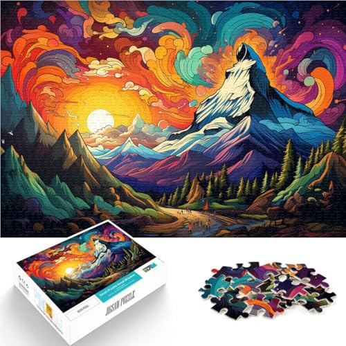 1000-teiliges Puzzle für Erwachsene Maya-Pyramiden Wüste Lernspielzeug tolles Geschenk für Spiele geeignet für Teenager ab 14 Jahren 26x38cm von BBVNFLIR