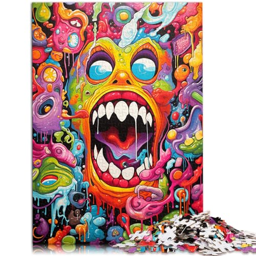 1000-teiliges Puzzle für Erwachsene Monster-Denkspiel mit passendem Poster und Quizblatt für Teenager ab 14 Jahren 26x38cm 1000-teiliges Puzzle für Erwachsene Monster-Denkspiel mit passendem Poster und Quizblatt für Teenager ab 14 Jahren 26x38cm von BBVNFLIR