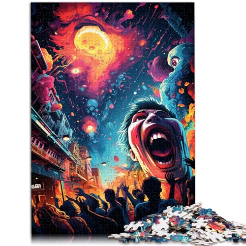 1000-teiliges Puzzle für Erwachsene Monster entspannendes intellektuelles Lernspielzeug EIN Kunstwerk für Teenager ab 14 Jahren 26x38cm 1000-teiliges Puzzle für Erwachsene Monster entspannendes intellektuelles Lernspielzeug EIN Kunstwerk für Teenager ab 14 Jahren 26x38cm von BBVNFLIR