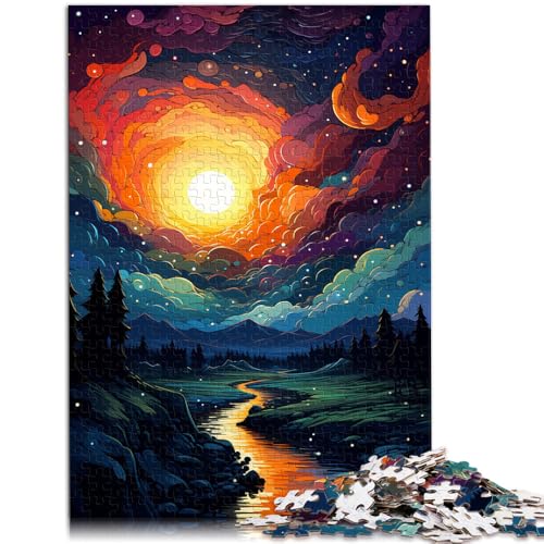 1000-teiliges Puzzle für Erwachsene Morgendämmerung Weltraumlandschaft Spielzeug Denkspiel ganze Familie 26x38cm 1000-teiliges Puzzle für Erwachsene Morgendämmerung Weltraumlandschaft Spielzeug Denkspiel ganze Familie 26x38cm von BBVNFLIR