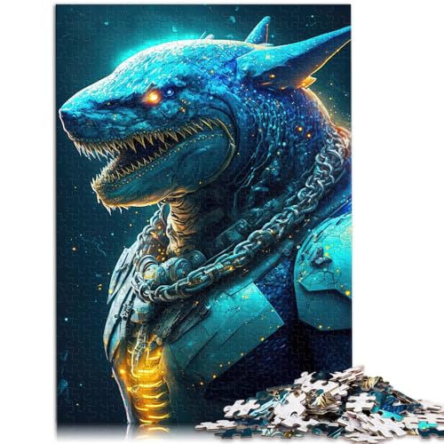 1000-teiliges Puzzle für Erwachsene Mutantenhai-Quizspiel Jedes Teil ist einzigartig – anspruchsvolles Familienspiel für Teenager ab 14 Jahren 50x75cm von BBVNFLIR