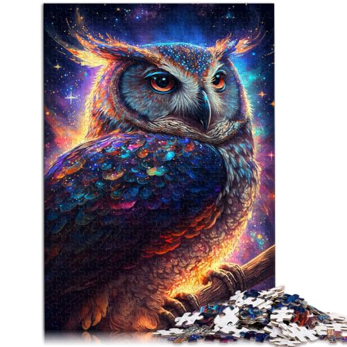 1000-teiliges Puzzle für Erwachsene Nebeleule anspruchsvolles Spiel Spielzeug Lernspiel zum Geburtstag Weihnachten für Teenager ab 14 Jahren 26x38cm von BBVNFLIR