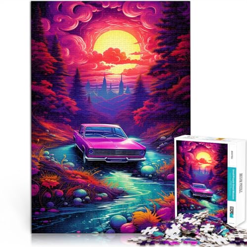 1000-teiliges Puzzle für Erwachsene Neonauto Natur Quizspiel Herausforderung für die Gehirnintelligenz süchtig machendes Spielzeug für Teenager ab 14 Jahren 26x38cm 1000-teiliges Puzzle für Erwachsene Neonauto Natur Quizspiel Herausforderung für die Gehirnintelligenz süchtig machendes Spielzeug für Teenager ab 14 Jahren 26x38cm von BBVNFLIR