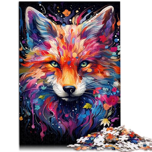 1000-teiliges Puzzle für Erwachsene Neonfuchs Denkspiel jedes Teil ist einzigartig – anspruchsvolles Familienspiel für Teenager ab 14 Jahren 26x38cm von BBVNFLIR