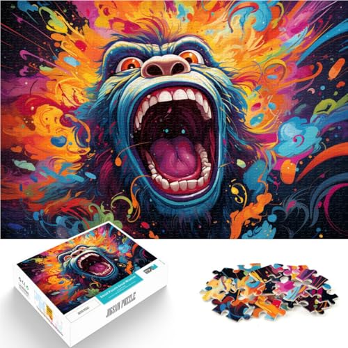 1000-teiliges Puzzle für Erwachsene Orang-Utan anspruchsvolles Spiel Geschenke ganze Familie für 14-Jährige 26x38cm von BBVNFLIR