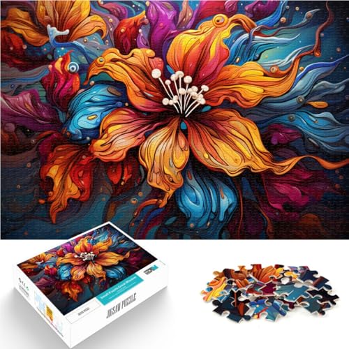 1000-teiliges Puzzle für Erwachsene Orchideen Lernspiele für Zuhause DIY-Spielzeug Herausforderung der Gehirnintelligenz süchtig machendes Spielzeug 50x75cm von BBVNFLIR