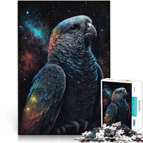 1000-teiliges Puzzle für Erwachsene Papageien-Galaxie-Puzzles Geschenke Helfen Sie dem Gehirn süchtig machende Spielzeuge zu trainieren um Geduld zu fördern 26x38cm von BBVNFLIR