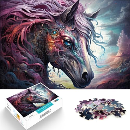 1000-teiliges Puzzle für Erwachsene Pferde Lernspiel Herausforderungsspielzeug Lernspiel für Geburtstag Weihnachten für Teenager ab 14 Jahren 26x38cm 1000-teiliges Puzzle für Erwachsene Pferde Lernspiel Herausforderungsspielzeug Lernspiel für Geburtstag Weihnachten für Teenager ab 14 Jahren 26x38cm von BBVNFLIR