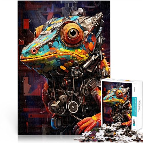 1000-teiliges Puzzle für Erwachsene Roboter-Chamäleon DIY-Puzzle-Spielzeug Helfen Sie dem Gehirn süchtig machende Spielzeuge zu trainieren um Geduld zu fördern 50x75cm von BBVNFLIR