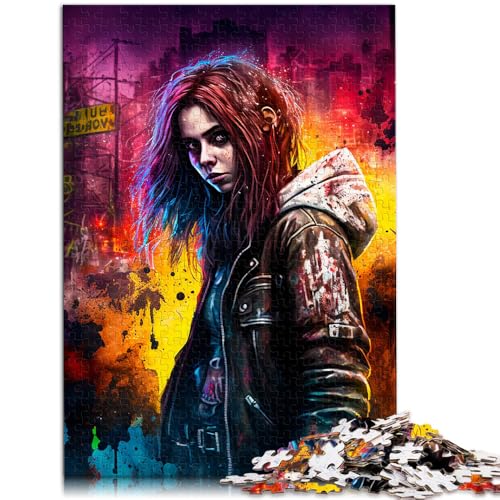 1000-teiliges Puzzle für Erwachsene Rock-Girl-Spielzeug Lernspiele Stressabbau herausfordernd Aber unterhaltsam und humorvoll 26x38cm von BBVNFLIR