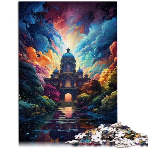 1000-teiliges Puzzle für Erwachsene Schloss Fredensborg Lernspiele Familienspiel Stressabbau schwierige Herausforderung 26x38cm von BBVNFLIR