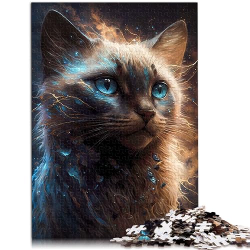 1000-teiliges Puzzle für Erwachsene Siamkatzen-Quizspiel Helfen Sie dem Gehirn süchtig machende Spielzeuge zu trainieren um Geduld zu fördern 26x38cm 1000-teiliges Puzzle für Erwachsene Siamkatzen-Quizspiel Helfen Sie dem Gehirn süchtig machende Spielzeuge zu trainieren um Geduld zu fördern 26x38cm von BBVNFLIR