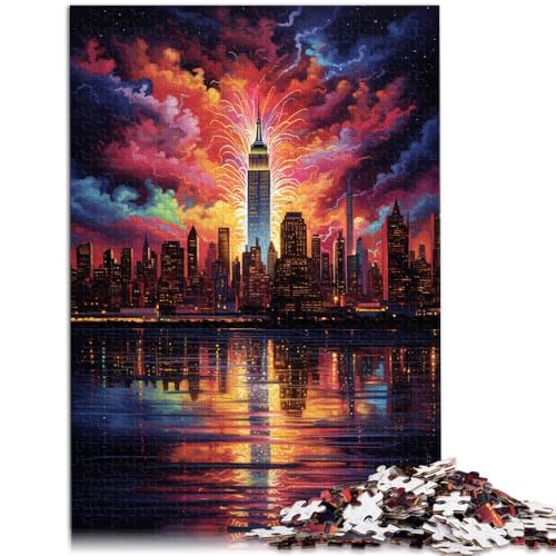 1000-teiliges Puzzle für Erwachsene Skyline von New York Lernspiel Herausforderungsspielzeug Lernspiel für Geburtstag Weihnachten für Kinder ab 14 Jahren 26x38cm 1000-teiliges Puzzle für Erwachsene Skyline von New York Lernspiel Herausforderungsspielzeug Lernspiel für Geburtstag Weihnachten für Kinder ab 14 Jahren 26x38cm von BBVNFLIR