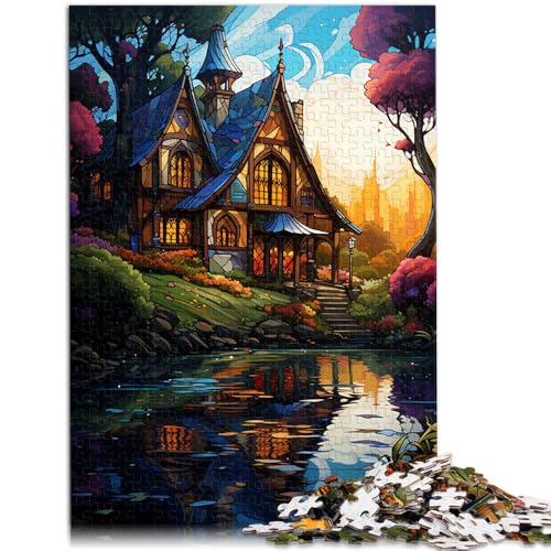 1000-teiliges Puzzle für Erwachsene Sommerhaus Lernspiele für Zuhause DIY-Spielzeug Tolle Geschenke und Spielzeuge für Teenager ab 14 Jahren 50x75cm von BBVNFLIR