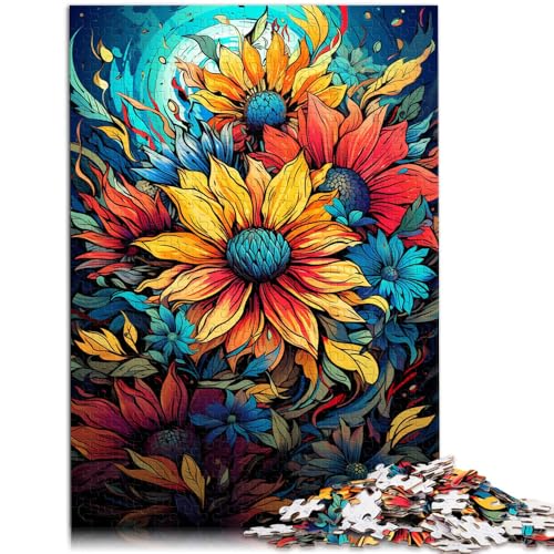1000-teiliges Puzzle für Erwachsene Sonnenblumen bei Nacht Lernspiele Heimdekoration Puzzle zum Stressabbau 26x38cm 1000-teiliges Puzzle für Erwachsene Sonnenblumen bei Nacht Lernspiele Heimdekoration Puzzle zum Stressabbau 26x38cm von BBVNFLIR