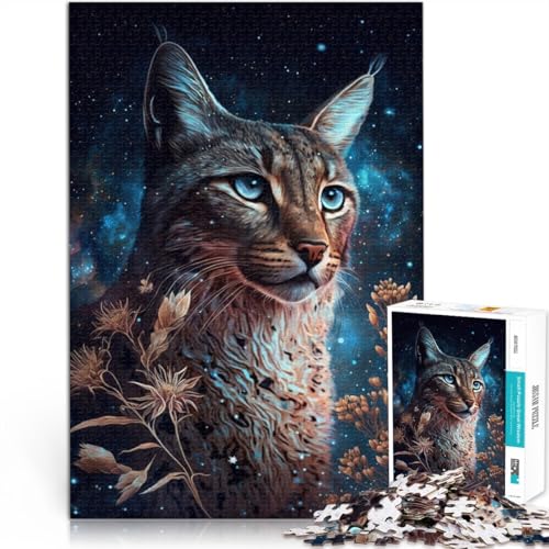 1000-teiliges Puzzle für Erwachsene Space Lynx-Quizspiel Jedes Teil ist einzigartig Anspruchsvolles Familienspiel für Teenager ab 14 Jahren 26x38cm 1000-teiliges Puzzle für Erwachsene Space Lynx-Quizspiel Jedes Teil ist einzigartig Anspruchsvolles Familienspiel für Teenager ab 14 Jahren 26x38cm von BBVNFLIR