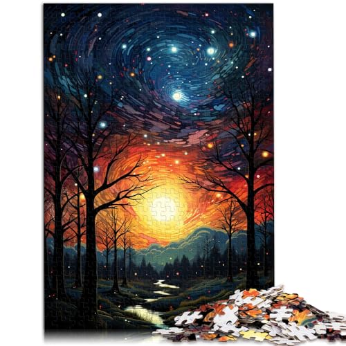 1000-teiliges Puzzle für Erwachsene Sternenhimmel-Nachtansicht Spielspielzeug Lernspiel für Geburtstag Weihnachten 50x75cm von BBVNFLIR