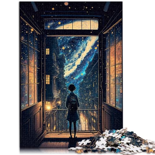 1000-teiliges Puzzle für Erwachsene Sternfenster-Puzzle Lernspiel Herausforderung Spielzeug Heimkunstdekor für Teenager ab 14 Jahren 50x75cm von BBVNFLIR