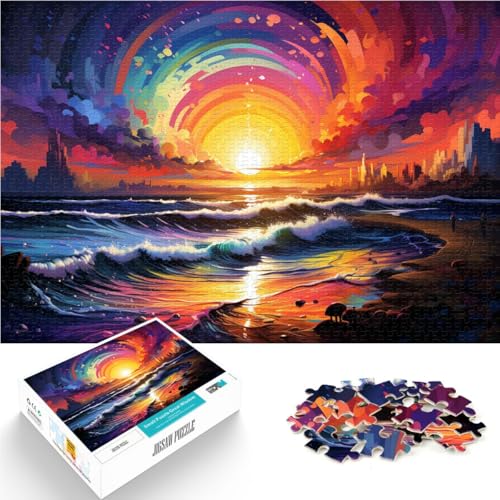 1000-teiliges Puzzle für Erwachsene Strandspiel Spielzeug Spaß bei Aktivitäten zu Hause Geburtstagsgeschenk Reisegeschenke 50x75cm von BBVNFLIR