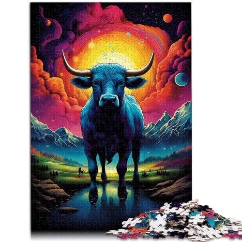 1000-teiliges Puzzle für Erwachsene Symphony Cow Heimdekorations-Puzzle EIN Kunstwerk geeignet für Teenager ab 14 Jahren 26x38cm 1000-teiliges Puzzle für Erwachsene Symphony Cow Heimdekorations-Puzzle EIN Kunstwerk geeignet für Teenager ab 14 Jahren 26x38cm von BBVNFLIR