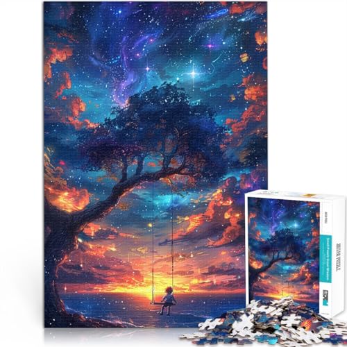 1000-teiliges Puzzle für Erwachsene Teerhimmel und Wolken Das Quizspiel ganze Familie Geeignet für Kinder und Jugendliche ab 14 Jahren 50x75cm von BBVNFLIR